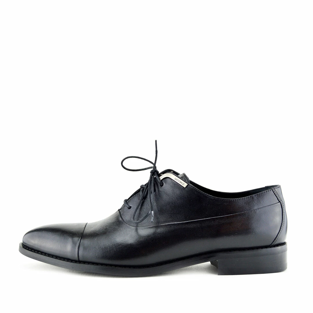 Kickfootwear MENS Giatoma Niccoli Leather Oxford Trim Shoes - Black 1 Kickfootwear MENS Giatoma Niccoli Leather Oxford Trim Shoes - Black