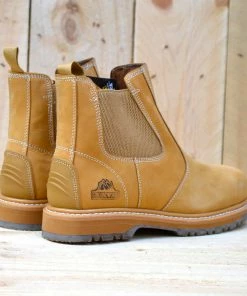 Kickfootwear Groundwork Leather Elasticated Dealer Boots - Tan MENS