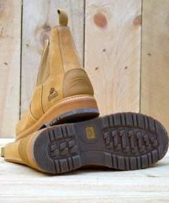 Kickfootwear Groundwork Leather Elasticated Dealer Boots - Tan MENS