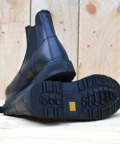 Kickfootwear Groundwork Leather Elaticated Dealer Safety Boots - Black 10 Kickfootwear Groundwork Leather Elaticated Dealer Safety Boots - Black