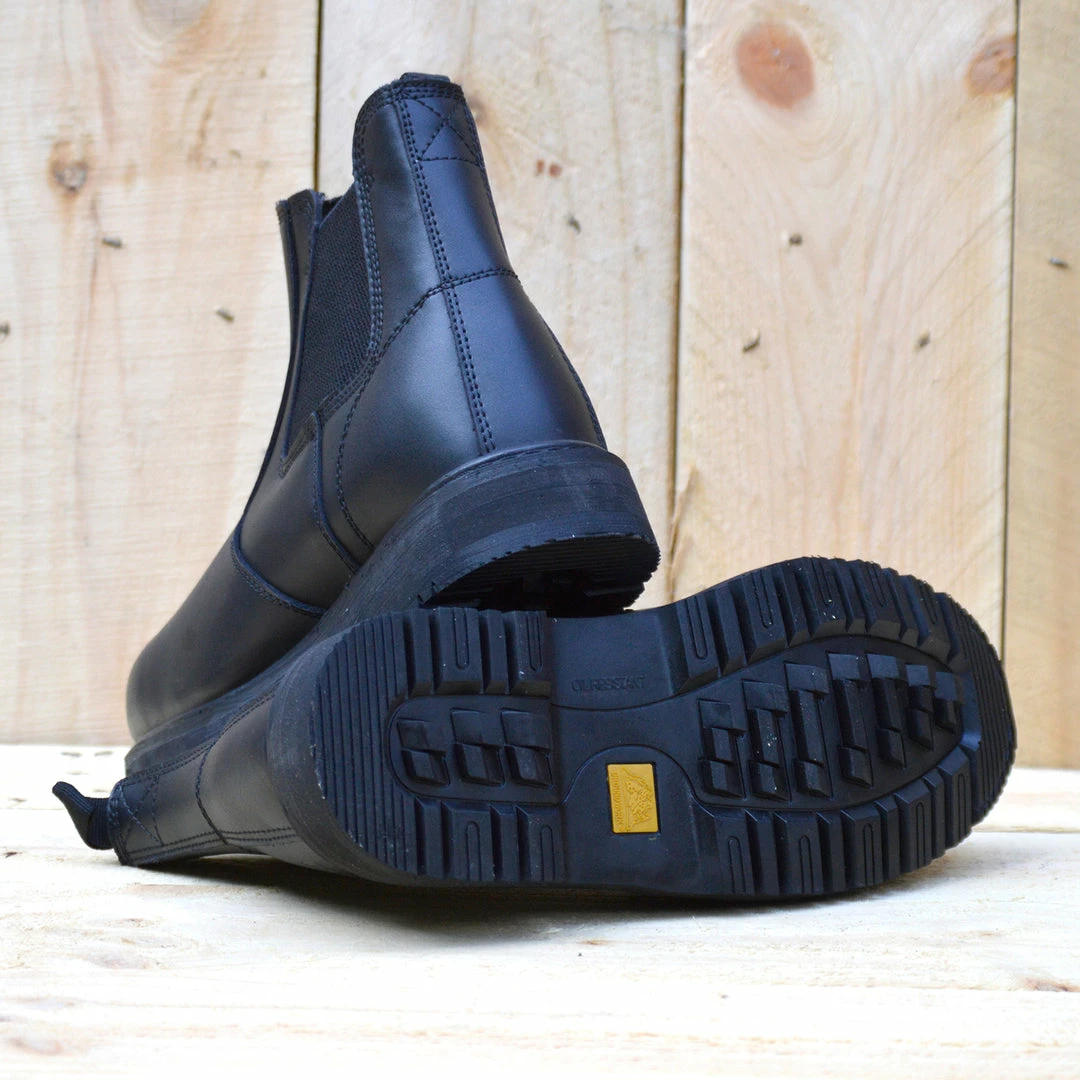 Kickfootwear Groundwork Leather Elaticated Dealer Safety Boots - Black 5 Kickfootwear Groundwork Leather Elaticated Dealer Safety Boots - Black