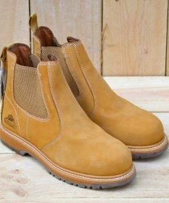 Kickfootwear Groundwork Leather Elasticated Dealer Boots - Tan MENS