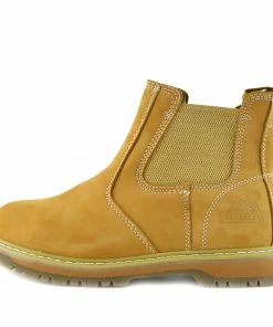 Kickfootwear Groundwork Leather Elasticated Dealer Boots - Tan MENS