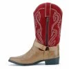Kickfootwear Duke Red Suede Cowboy Boots MENS
