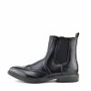 Kickfootwear Dudley Leather Ankle Chelsea Dealer Boots - Black MENS