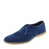 Kickfootwear MENS Casual Faux Suede Lace Up Shoes - Navy