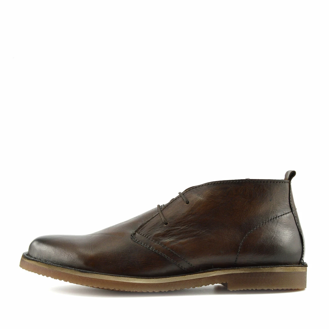 Kickfootwear MENS Finsbury Leather Desert Chelsea Boots - Brown 1 Kickfootwear MENS Finsbury Leather Desert Chelsea Boots - Brown