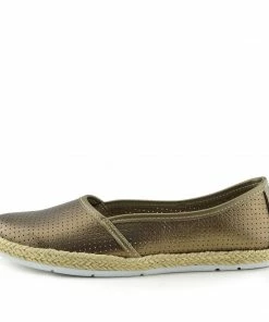 Kickfootwear Dalton Espadrille Slip On Flat Loafer Pumps - Brown
