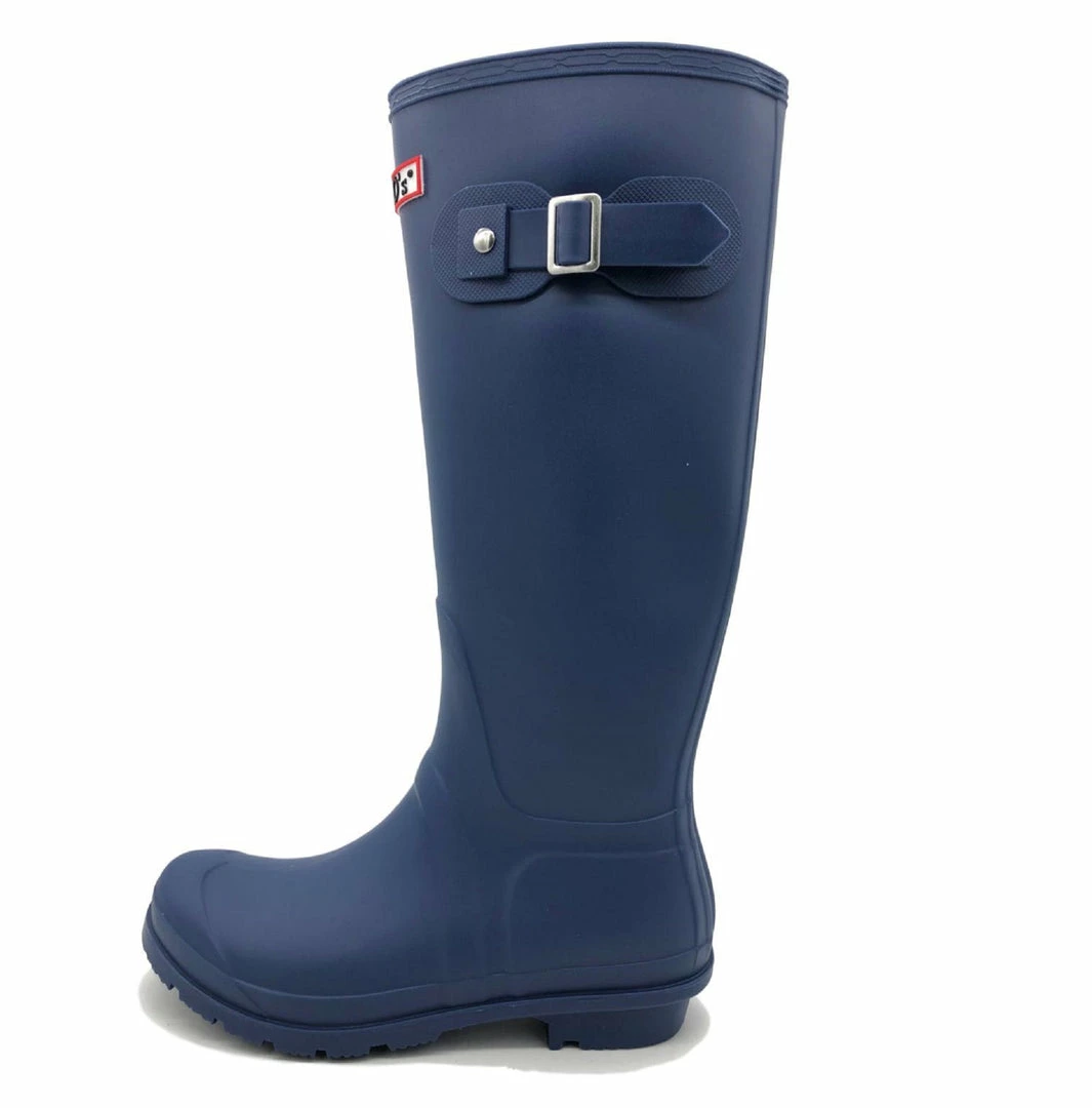 Kickfootwear WOMENS Women's Knee High Wellington Boots Navy Blue 2 Kickfootwear WOMENS Women's Knee High Wellington Boots Navy Blue