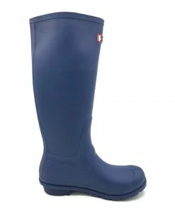 Kickfootwear WOMENS Women's Knee High Wellington Boots Navy Blue 9 Kickfootwear WOMENS Women's Knee High Wellington Boots Navy Blue