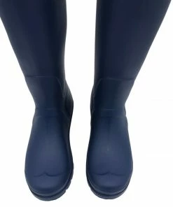 Kickfootwear WOMENS Women's Knee High Wellington Boots Navy Blue 11 Kickfootwear WOMENS Women's Knee High Wellington Boots Navy Blue