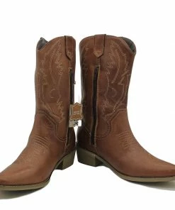 Kickfootwear WOMENS Kitty Western Leather Ladies Cowboy Boots - Dark Tan 10 Kickfootwear WOMENS Kitty Western Leather Ladies Cowboy Boots - Dark Tan