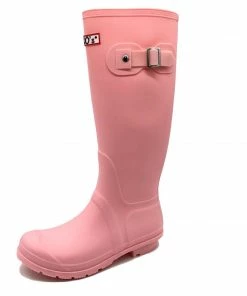 Kickfootwear WOMENS Women's Knee High Wellington Boots Pink