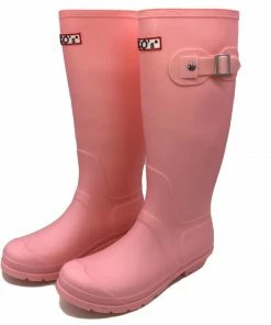 Kickfootwear WOMENS Women's Knee High Wellington Boots Pink