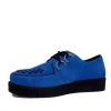 Kickfootwear Mens Rebel Blue Suede Creepers