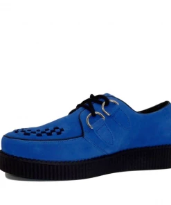 Kickfootwear Sales 2022 11 Kickfootwear Mens Rebel Blue Suede Creepers