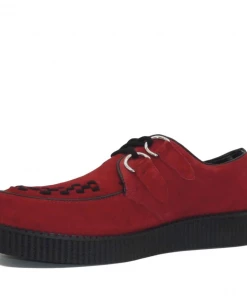 Kickfootwear Sales 2022 17 Kickfootwear Mens Rebel Red Suede Creepers