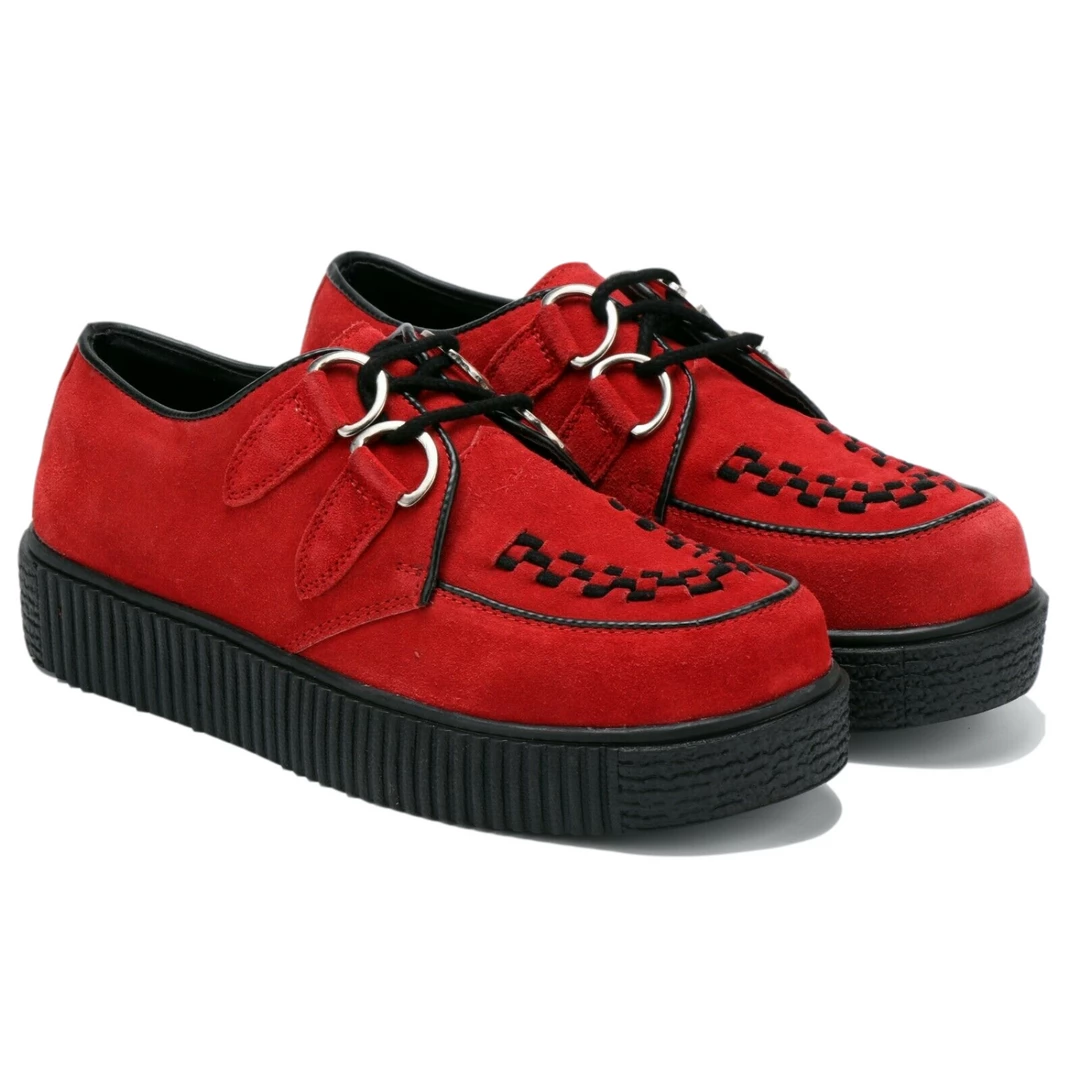 Kickfootwear Women's Riot Red Creepers WOMENS 1 Kickfootwear Women's Riot Red Creepers WOMENS