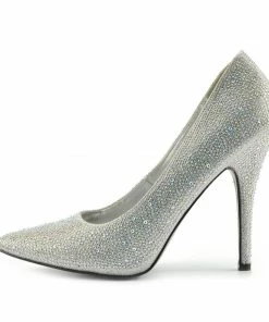 Kickfootwear Pointed Sparkle Party Heels - Silver PO0440
