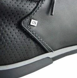 Kickfootwear MENS Giatoma Niccoli Leather Mix Smart Trainers - Black