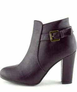 Kickfootwear Grove Croc Chelsea Ankle Boot - Burgundy