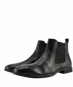 Kickfootwear Empire Leather Chelsea Boots - Black MENS