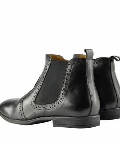 Kickfootwear Empire Leather Chelsea Boots - Black MENS