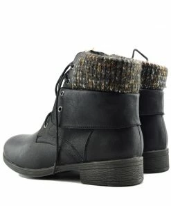 Kickfootwear WOMENS Park Soft Top Combat Ankle Boots - Black 8 Kickfootwear WOMENS Park Soft Top Combat Ankle Boots - Black