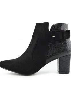 Kickfootwear Grove Croc Side Buckle Chelsea Ankle Boot - Black