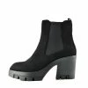 Kickfootwear Chunky Comfort Elasticated Platform Chelsea Boot - Black
