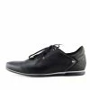 Kickfootwear MENS Giatoma Niccoli Leather Mix Smart Trainers - Black