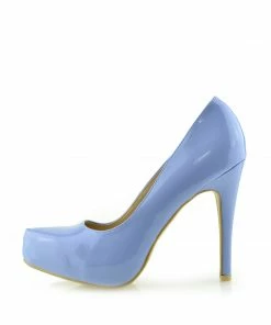 Kickfootwear Patent Stiletto Evening Shoes - Blue WOMENS