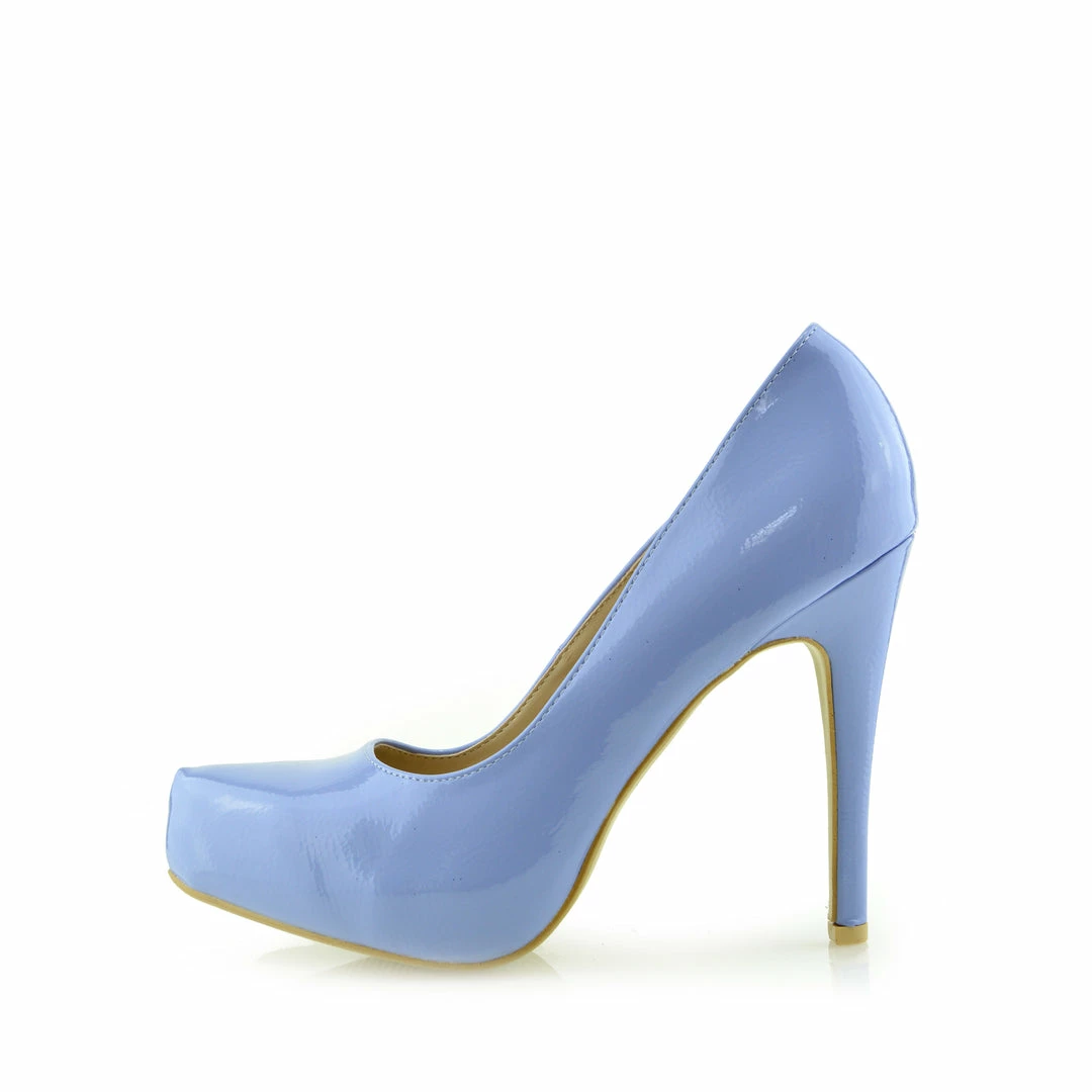 Kickfootwear Patent Stiletto Evening Shoes - Blue WOMENS 1 Kickfootwear Patent Stiletto Evening Shoes - Blue WOMENS
