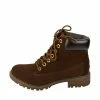 Kickfootwear Brecon Chunky Sole Combat Boots - Brown WOMENS