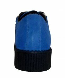 Kickfootwear Mens Rebel Blue Suede Creepers