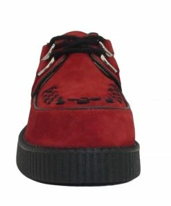 Kickfootwear Mens Rebel Red Suede Creepers