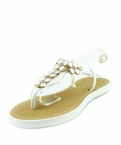 Kickfootwear WOMENS Daisy Flower Jelly Sandals - White