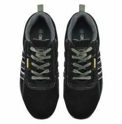 Kickfootwear MENS Groundwork Lightweight Steel Toe Safety Trainers - Black