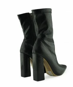 Kickfootwear WOMENS Selena Snake Patent Boots - Black