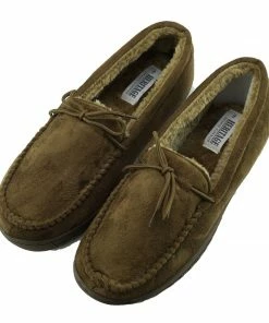 Kickfootwear Winter Moccasin Faux Sheepskin Slippers - Brown 10 Kickfootwear Winter Moccasin Faux Sheepskin Slippers - Brown