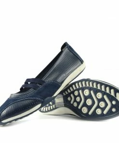 Kickfootwear Ballerina Dolly Pumps Comfort Sole Flat Shoes - Navy 7 Kickfootwear Ballerina Dolly Pumps Comfort Sole Flat Shoes - Navy