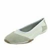 Kickfootwear Ballerina Dolly Pumps Comfort Sole Flat Shoes - White F80261 WOMENS