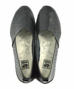 Kickfootwear Ballerina Dolly Pumps Comfort Sole Flat Shoes - Black 7 Kickfootwear Ballerina Dolly Pumps Comfort Sole Flat Shoes - Black