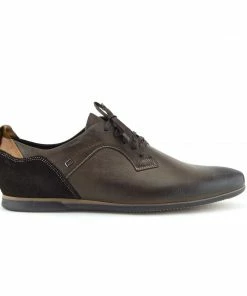 Kickfootwear Vale Leather Smart Lace Up Trainer Shoes - Brown MENS 12 Kickfootwear Vale Leather Smart Lace Up Trainer Shoes - Brown MENS