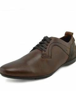 Kickfootwear Vale Leather Smart Lace Up Trainer Shoes - Tan 9 Kickfootwear Vale Leather Smart Lace Up Trainer Shoes - Tan