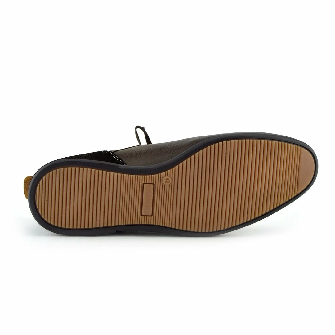 Kickfootwear Vale Leather Smart Lace Up Trainer Shoes - Brown MENS 4 Kickfootwear Vale Leather Smart Lace Up Trainer Shoes - Brown MENS