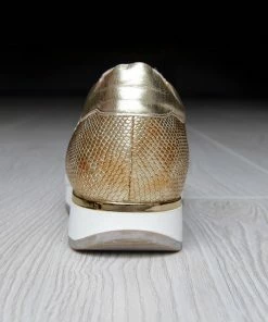 Kickfootwear Giatoma Niccoli Contrast Shine Trainers - White - Gold WOMENS 10 Kickfootwear Giatoma Niccoli Contrast Shine Trainers - White - Gold WOMENS