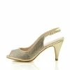 Kickfootwear Womens Wedding High Heels Fashion Shoes - Gold