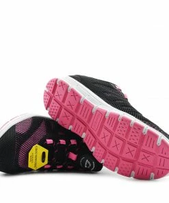 Kickfootwear Groundwork Lightweight Steel Toe Safety Trainers - Black Pink