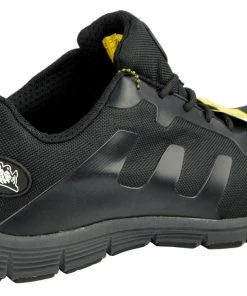 Kickfootwear Groundwork Mens Lightweight Steel Toe Safety Trainers - Black-Grey 6 Kickfootwear Groundwork Mens Lightweight Steel Toe Safety Trainers - Black-Grey